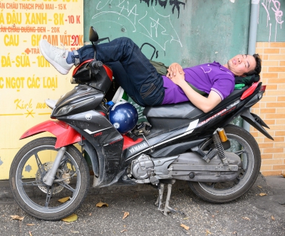 Napping on the Bike